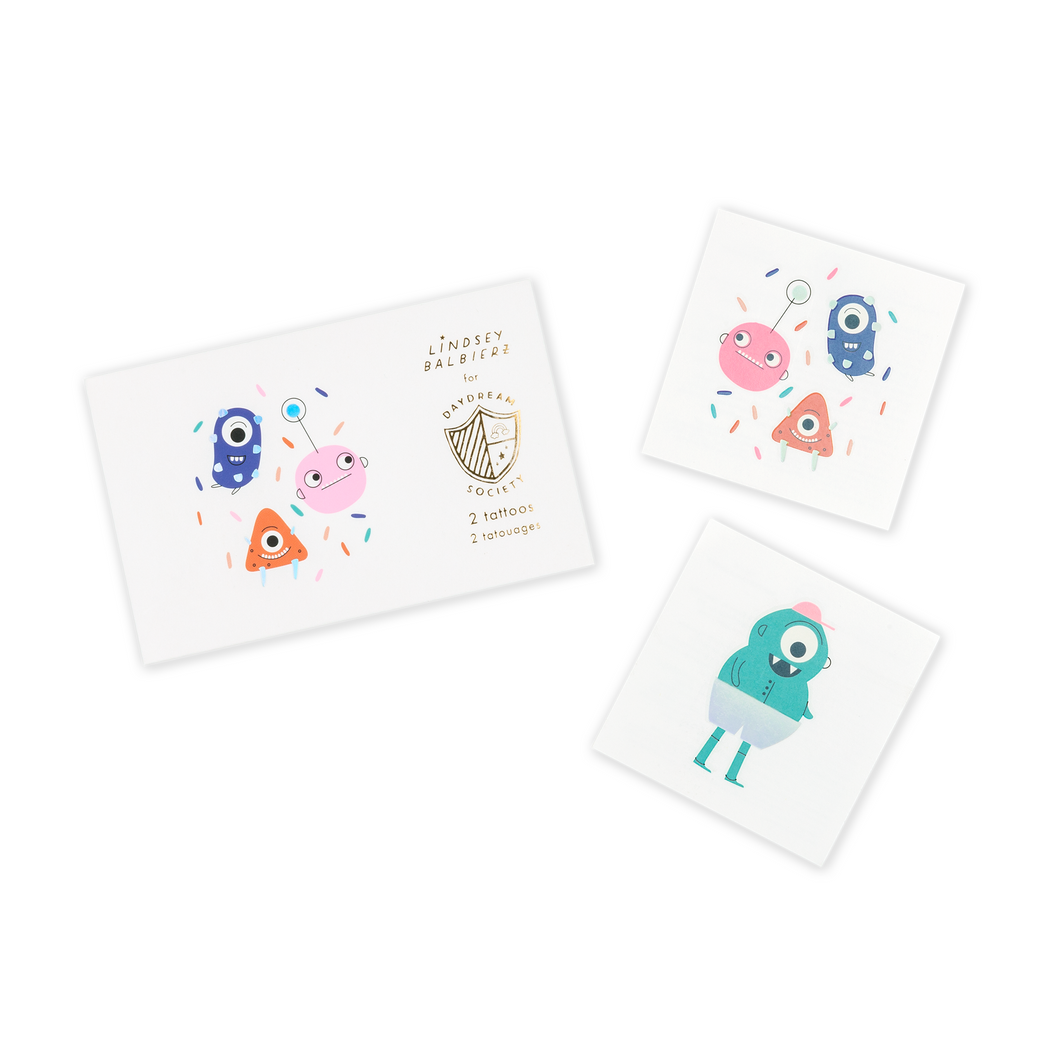 Little Monsters Temporary Tattoos - Ellie and Piper