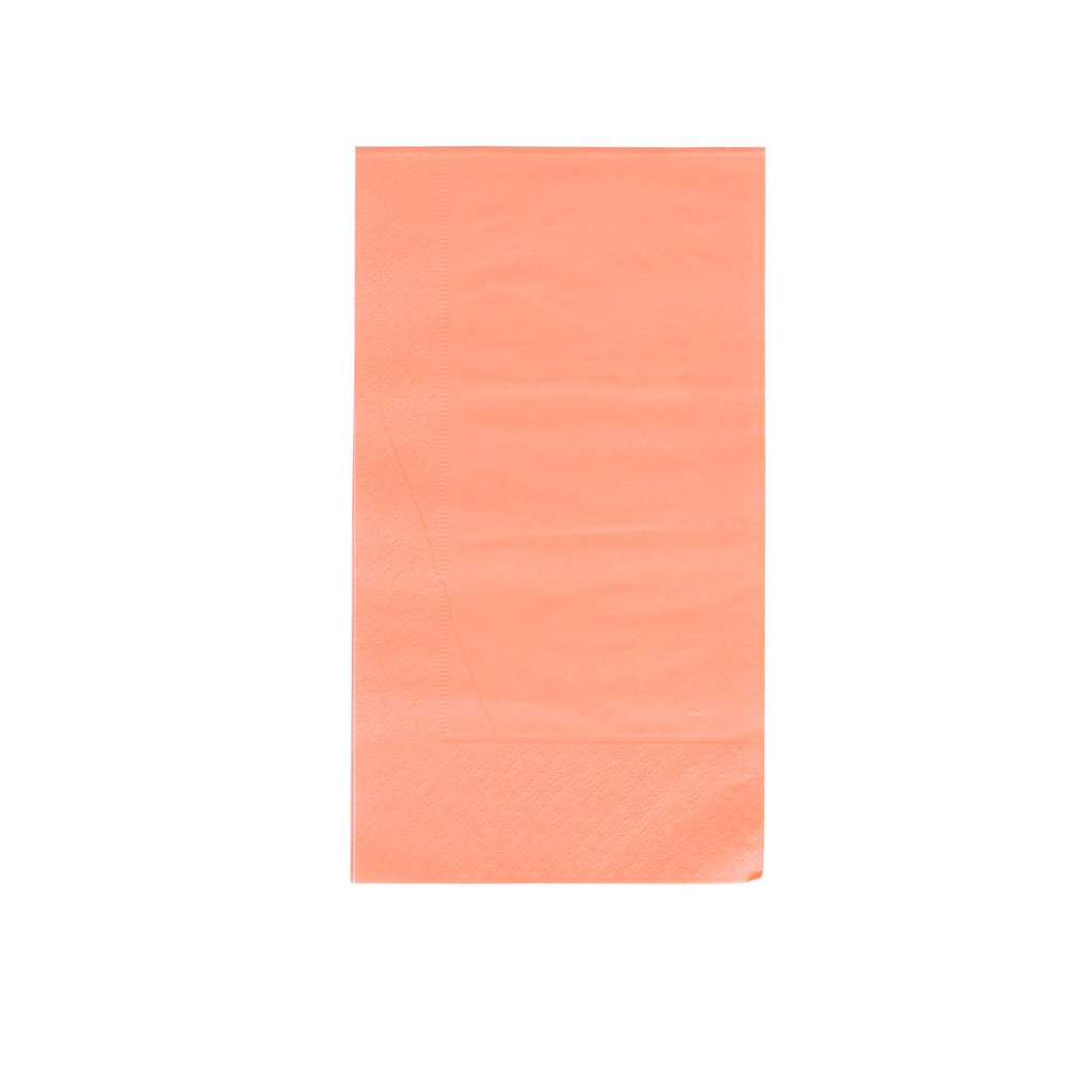 Neon Coral Dinner Paper Napkins - Ellie and Piper