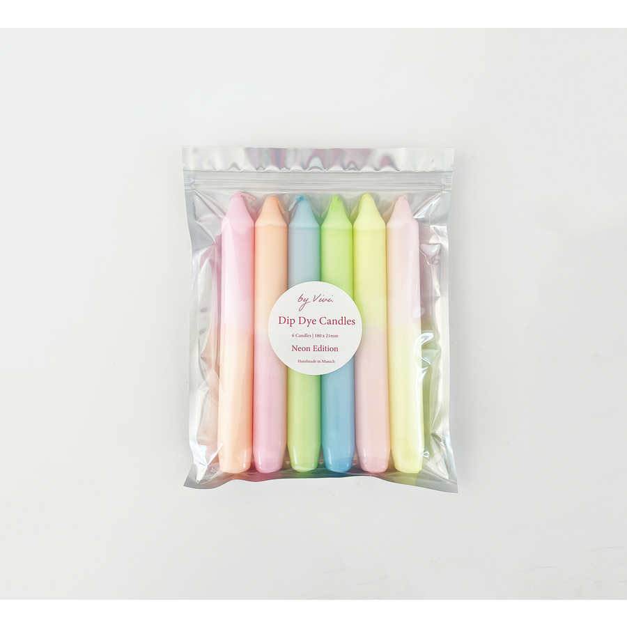 Dip Dye Candle Set: Neon Edition - Ellie and Piper
