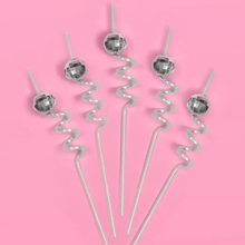 Reusable Disco Party Swirly Straws - Ellie and Piper