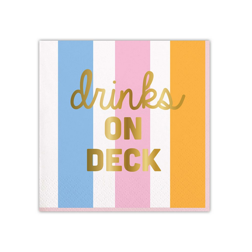 Drinks On Deck Cocktail Napkins - Ellie and Piper