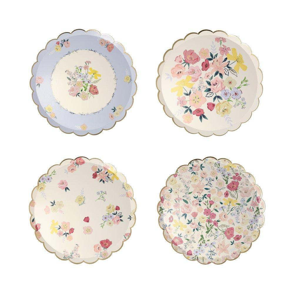 English Garden Side Paper Plates - Ellie and Piper