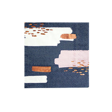 Erika Navy Abstract Cocktail Paper Napkins - Ellie and Piper