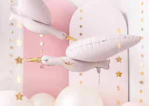 Stork Foil Balloon - Ellie and Piper