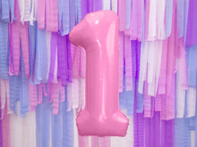 Jumbo Number Balloon Light Pink - Ellie and Piper
