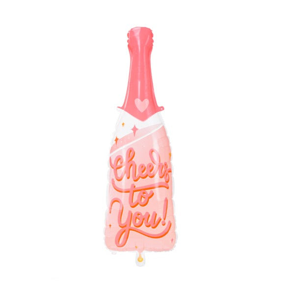 Cheers To You Bubbly Bottle Balloon - Ellie and Piper