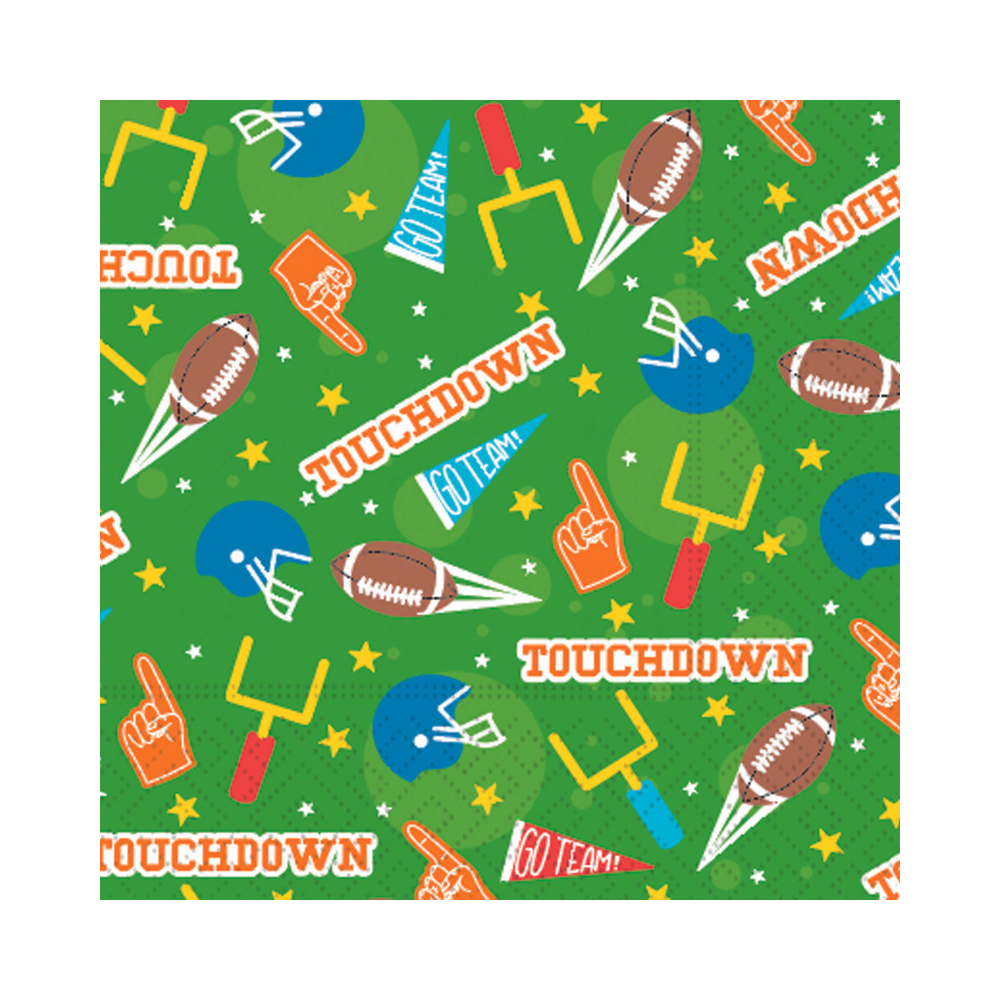 Football Icons Cocktail Napkins - Ellie and Piper