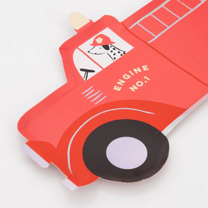 Fire Truck Plates - Ellie and Piper