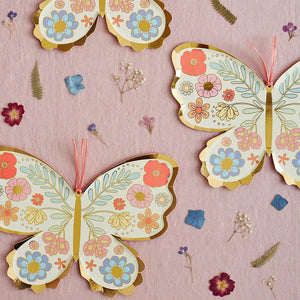 Floral Butterfly Plates - Ellie and Piper