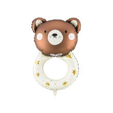 Teddy Bear Rattle Toy Foil Balloon - Ellie and Piper