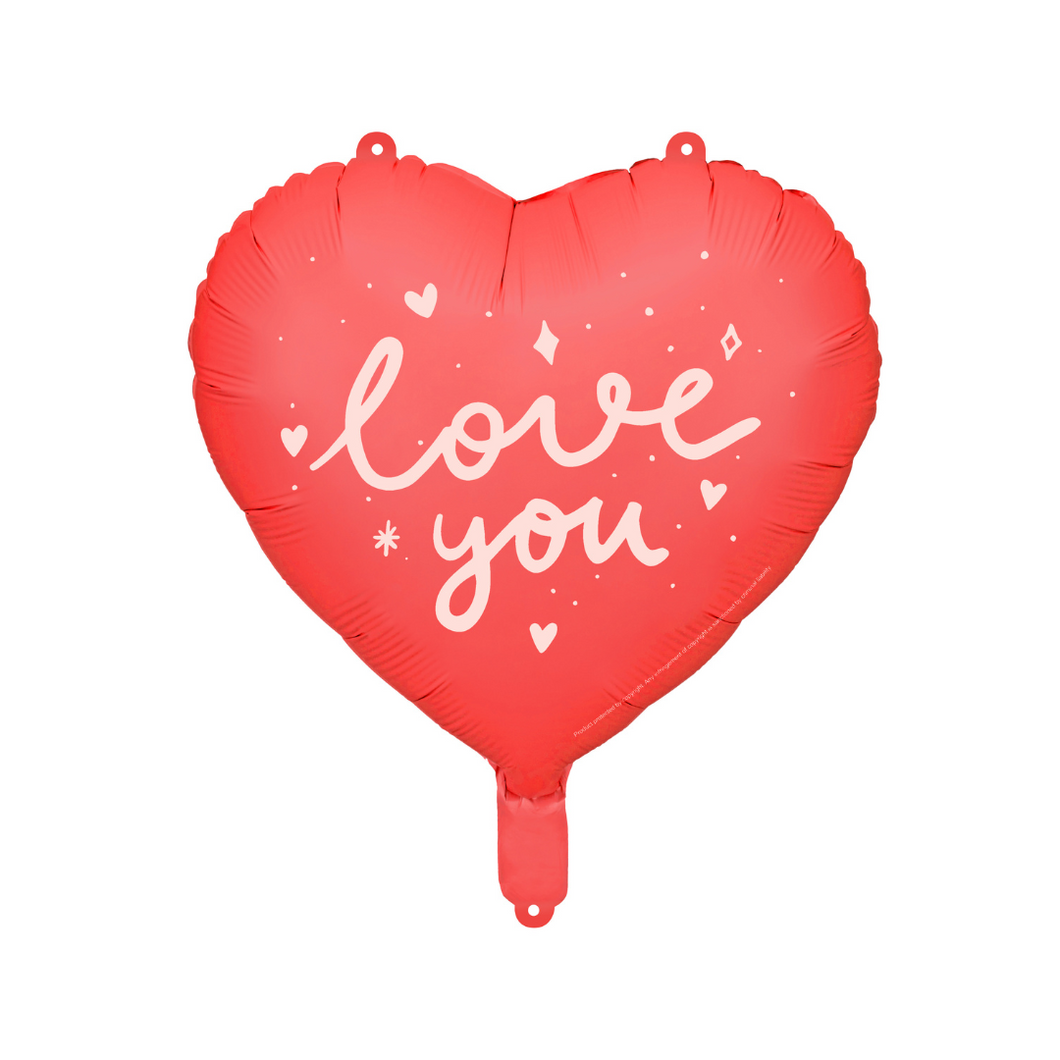 I Love You Red Heart Balloon - Ellie and Piper