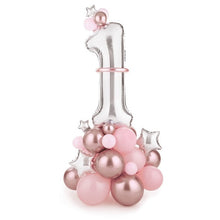 Pink #1 Standing Balloon Bouquet - Ellie and Piper