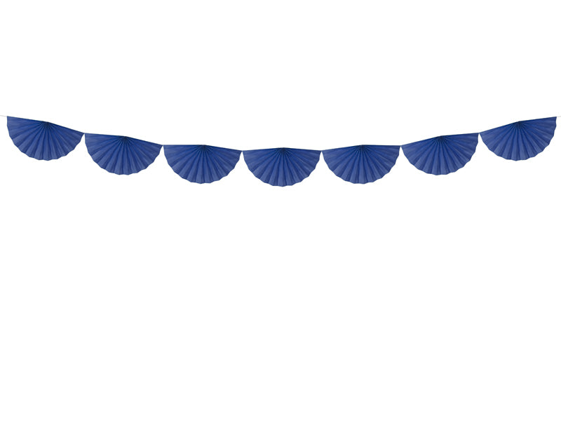 Tissue Garland Rosettes - Navy Blue - Ellie and Piper