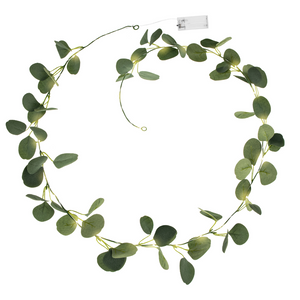 Eucalyptus Garland String Lights - Ellie and Piper