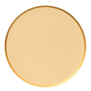 Metallic Gold Large Paper Plates (2 sizes) - Ellie and Piper