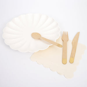 Gold Wooden Cutlery Set - Ellie and Piper