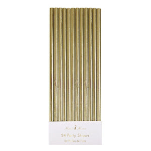 Gold Foil Party Straws - Ellie and Piper