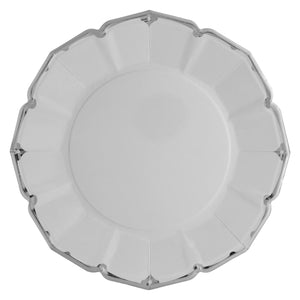 Ornate Grey Dinner Paper Plates - Ellie and Piper