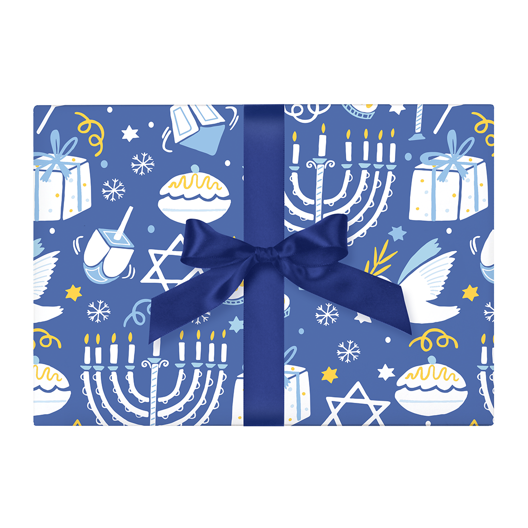 Hanukkah Party Wrapping Paper Sheets 20x29 – Abbie Ren