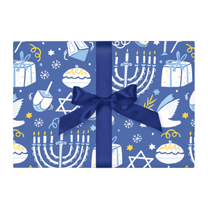 Hanukkah Wrapping Paper - Ellie and Piper