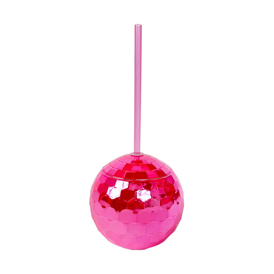 Promotion Disco Ball Drink Tumbler with Straw, Colored Graduation
