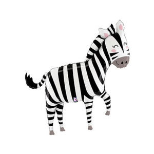 Large Jungle Zebra Balloon - Ellie and Piper