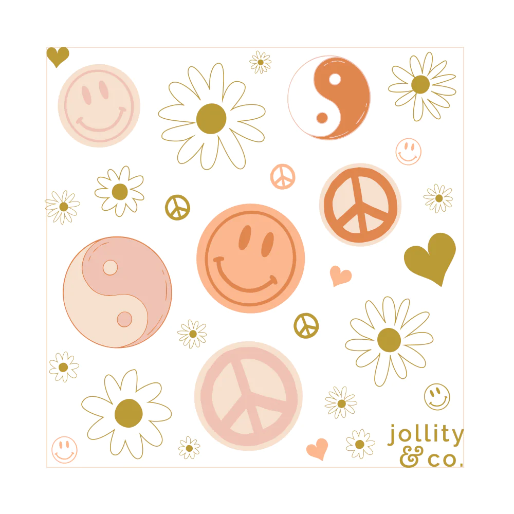 Peace & Love Sticker Set - Ellie and Piper