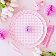 Check It! Tickle Me Pink Dessert Plates - Ellie and Piper