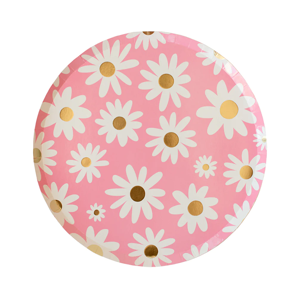 Peace & Love Daisy Dinner Plates - Ellie and Piper