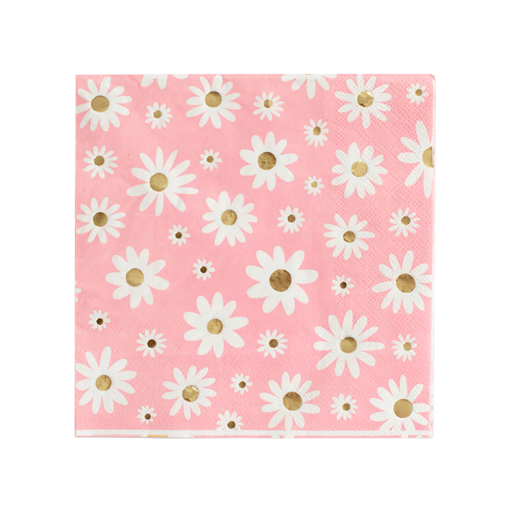 Peace & Love Daisy Large Napkins - Ellie and Piper