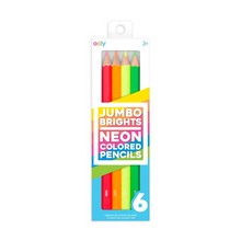 Jumbo Brights Neon Colored Pencils - Ellie and Piper