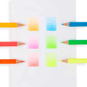 Jumbo Brights Neon Colored Pencils - Ellie and Piper