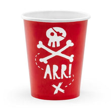 Red Pirates Party Paper Cups - Ellie and Piper
