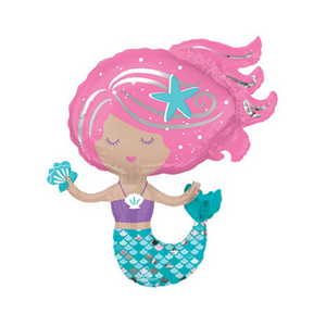 Shimmering Mermaid Foil Balloon - Ellie and Piper