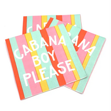 Cabana Boy Please Cocktail Napkins - Ellie and Piper