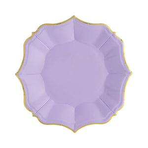 Ornate Lilac Dessert Paper Plates - Ellie and Piper