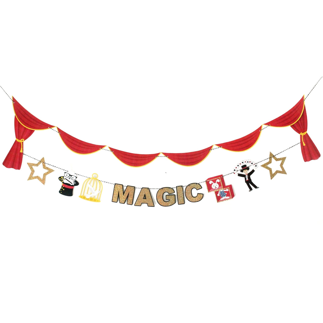 Magic Show Party Banner - Ellie and Piper