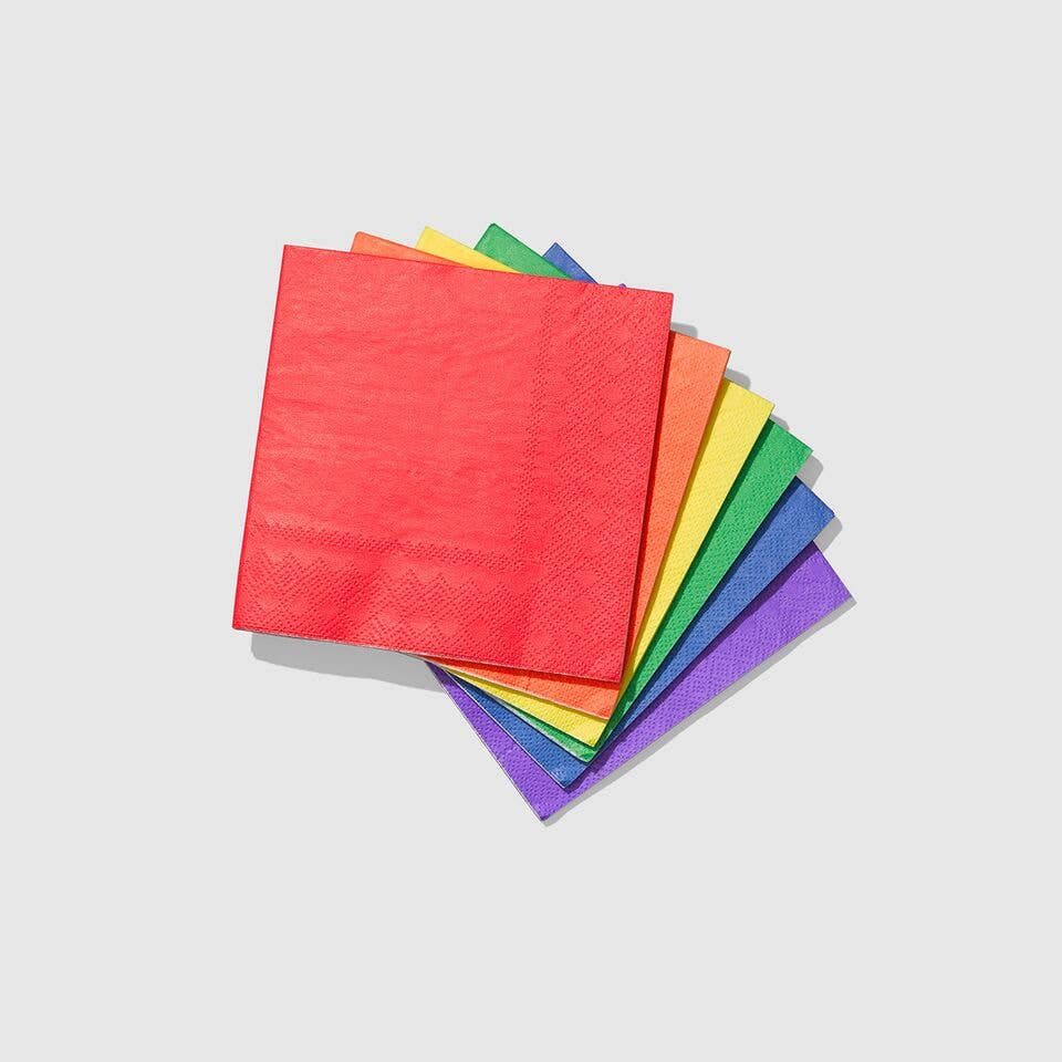 Make It Rainbow Cocktail Napkins - Ellie and Piper