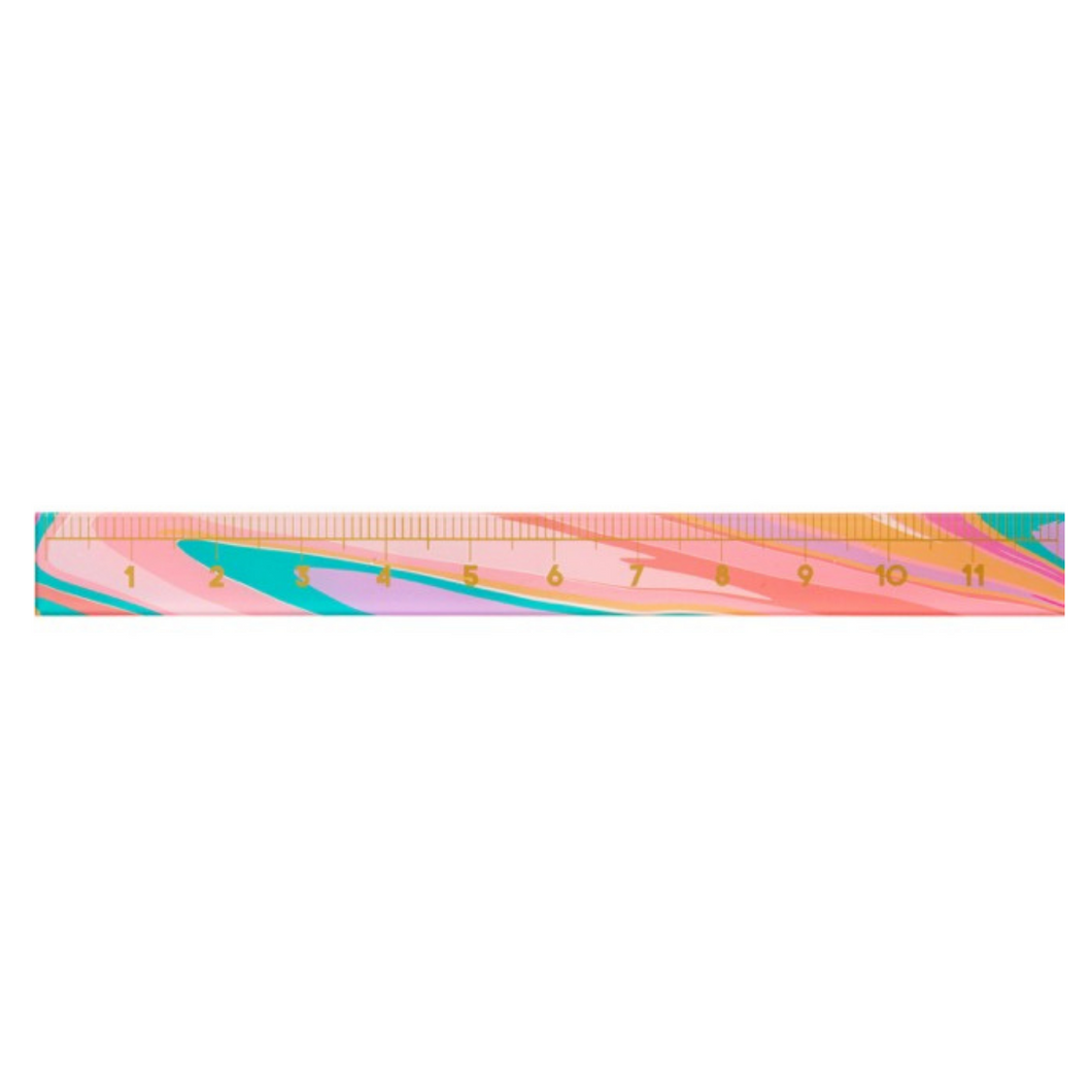 Marble Print Acrylic Ruler - Ellie and Piper