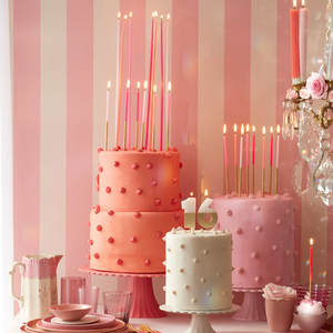 Gold Dipped Pink Mix Candles - Ellie and Piper