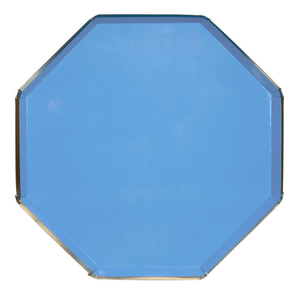 Bright Blue Paper Dinner Plates - Ellie and Piper