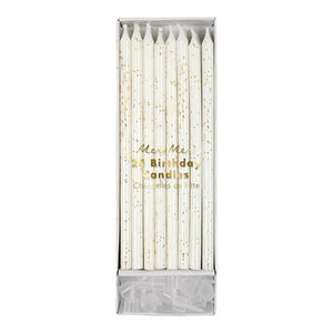 Gold Glitter Birthday Candles - Ellie and Piper