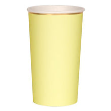 Yellow Tall Party Paper Cups - Ellie and Piper