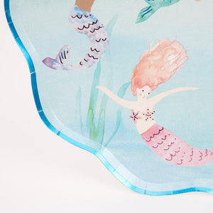 Mermaids Swimming Dinner Plates - Ellie and Piper