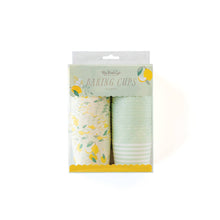 Mint Lemon Stripes Food Cups (50 pcs) - Ellie and Piper