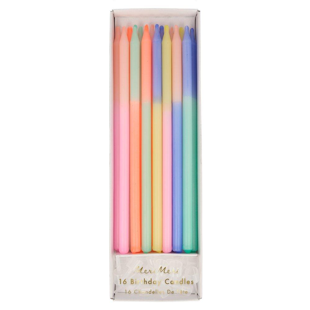 Multi Color Block Candles - Ellie and Piper