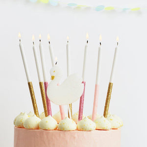 Multicolor Dipped Glitter Candles - Ellie and Piper