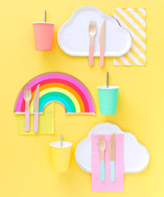 Rainbow Shaped Novelty Paper Plates - Ellie and Piper