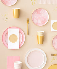 Rose Pink Quartz Small Paper Plates - Ellie and Piper