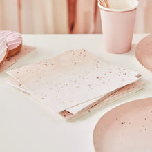 Pink Ombre Rose Gold Napkins - Ellie and Piper